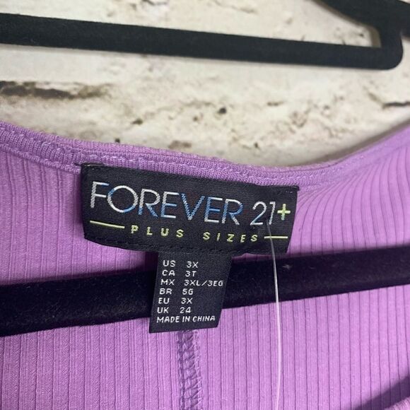 NWT Forever 21 Plus Lavender Corset Dress 3X Cyber Grunge - Picture 7 of 8